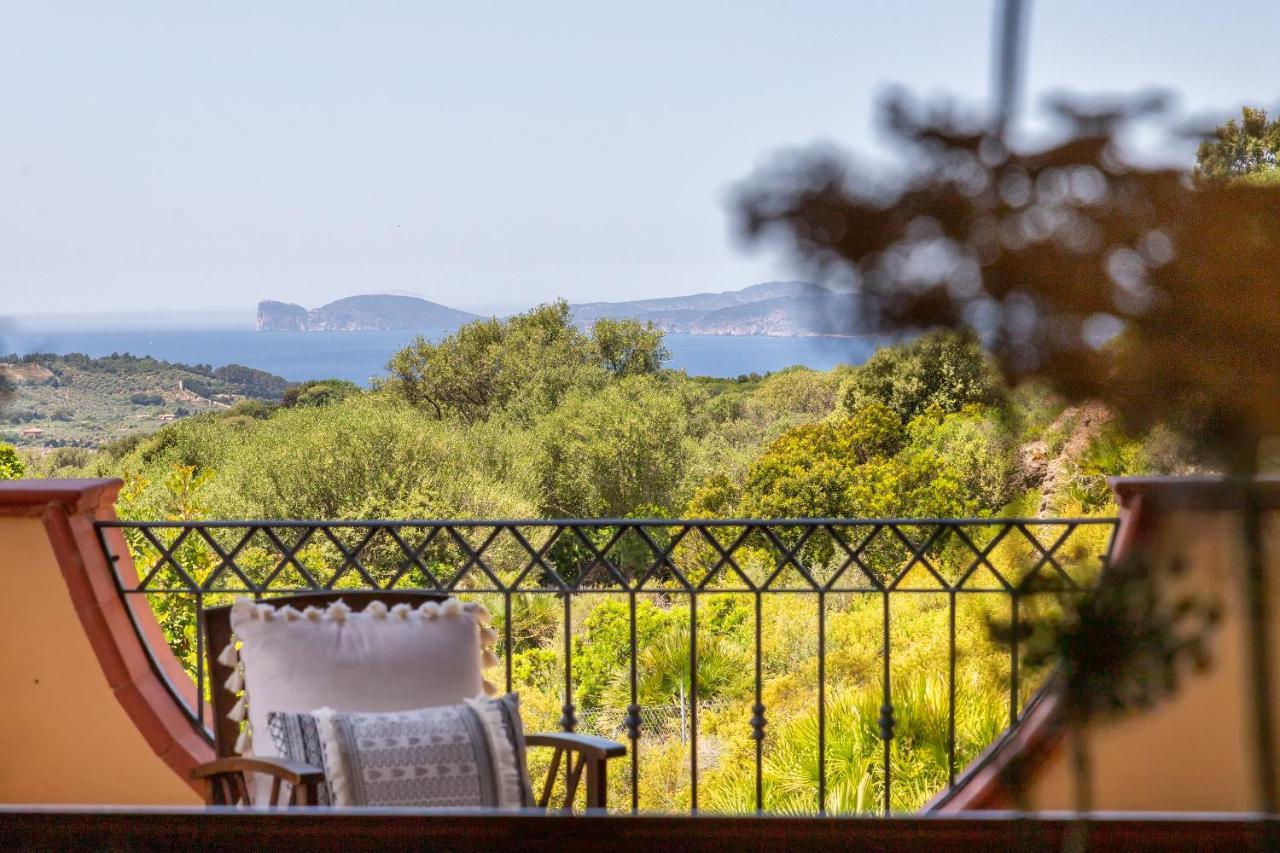 Sardinia Re - Villa Martin Panoramic View Альгеро Екстер'єр фото